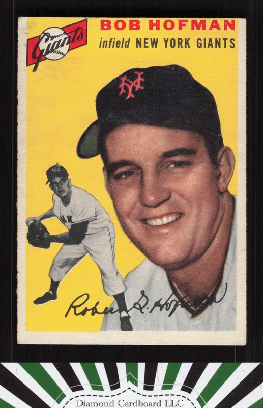 1954 Topps #99 Bobby Hofman VG m, front