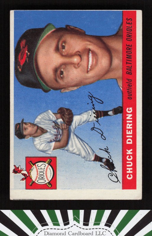 1955 Topps #105 Chuck Diering VG (MC) c, front
