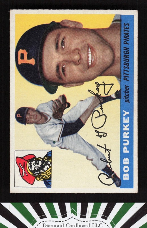 1955 Topps #118 Bob Purkey VGEX+ [CENTERED] d, front