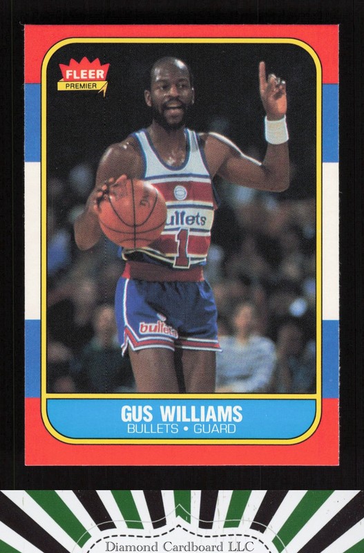 1986-87 Fleer #124 Gus Williams MINT, front
