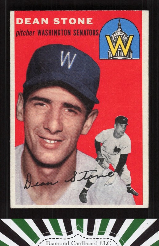 1954 Topps #114 Dean Stone VG e, front