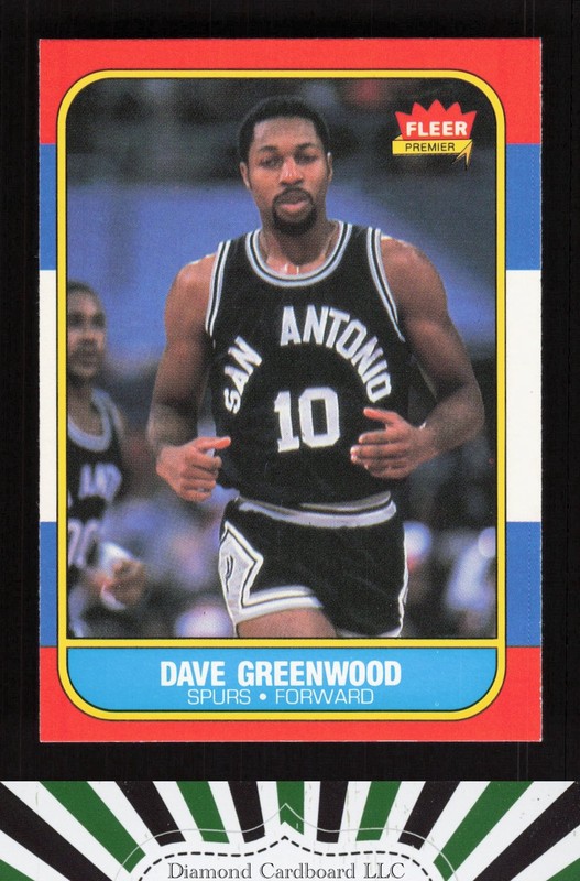 1986-87 Fleer #41 Dave Greenwood EXMT, front