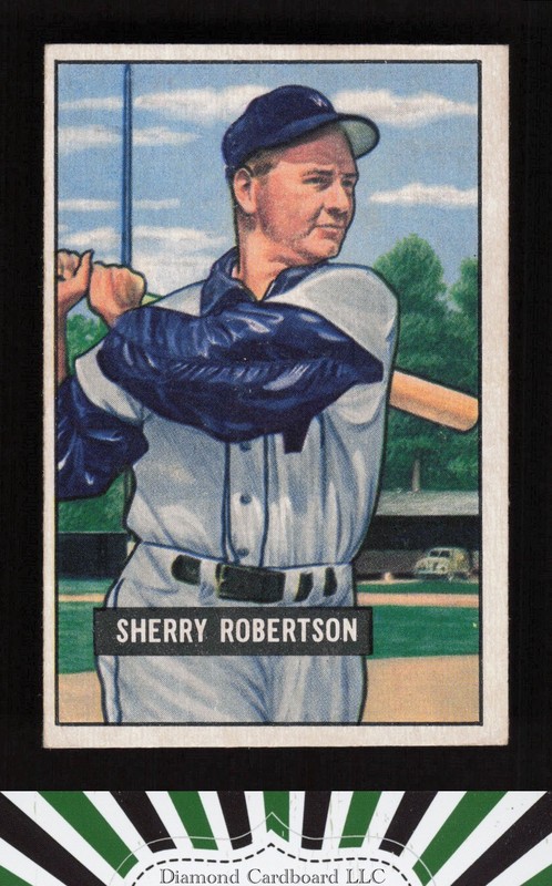 1951 Bowman #95 Sherry Robertson VG+, front