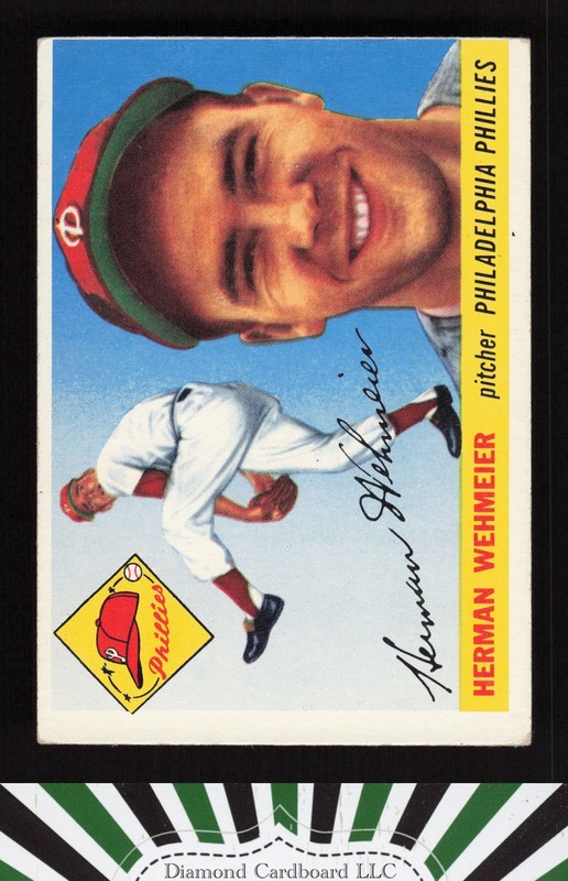 1955 Topps #29 Herman Wehmeier VGEX o, front