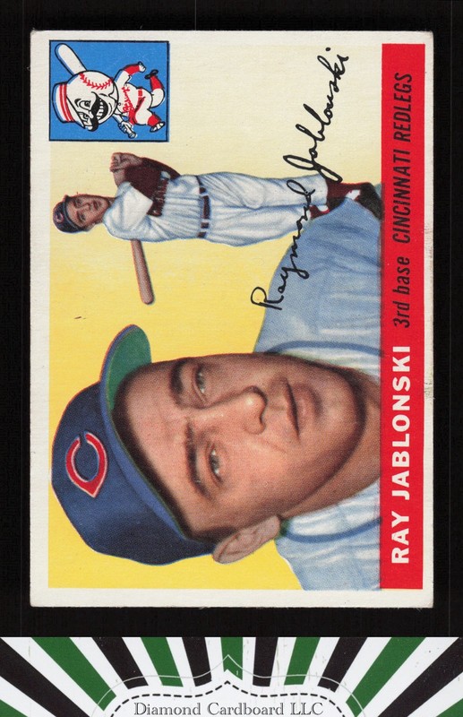1955 Topps #56 Ray Jablonski VGEX b, front