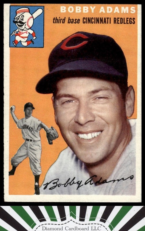 1954 Topps #123 Bobby Adams NM d, front