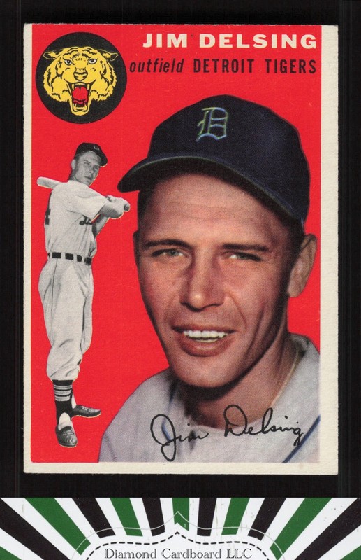 1954 Topps #111 Jim Delsing EXMT g, front