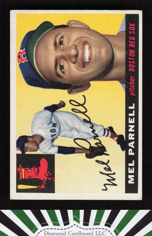 1955 Topps #140 Mel Parnell VGEX f, front