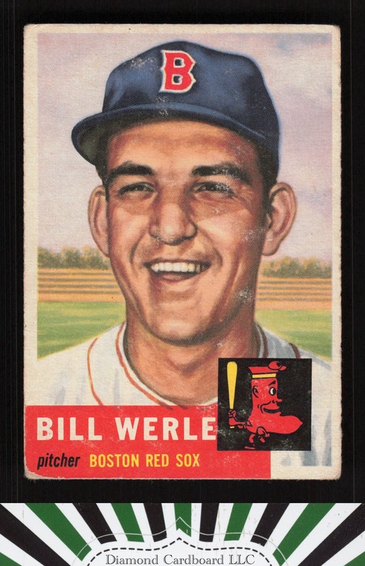 1953 Topps #170 Bill Werle FR a, front