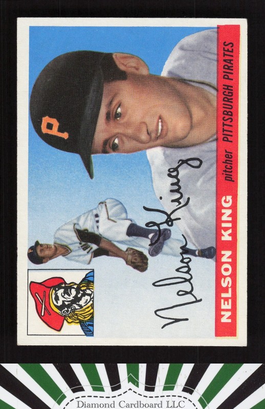 1955 Topps #112 Nelson King VGEX+ [GOOD EYE APPEAL] o, front