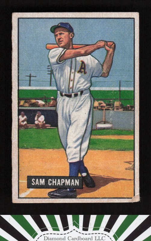 1951 Bowman #9 Sam Chapman GD+, front