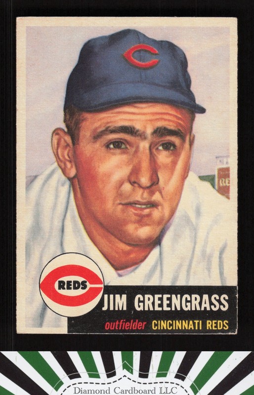 1953 Topps #209 Jim Greengrass VGEX+ i, front