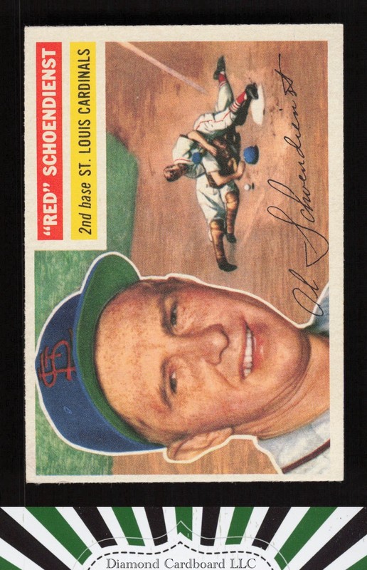 1956 Topps #165 Red Schoendienst VGEX+ w, front