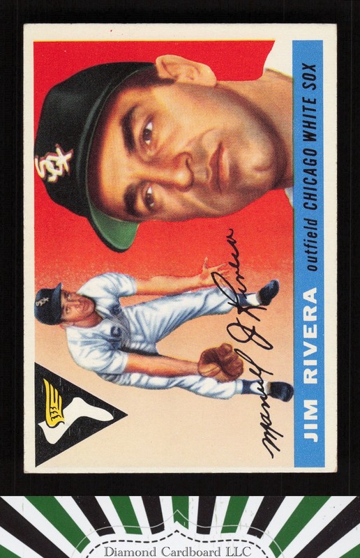 1955 Topps #58 Jim Rivera EX b, front