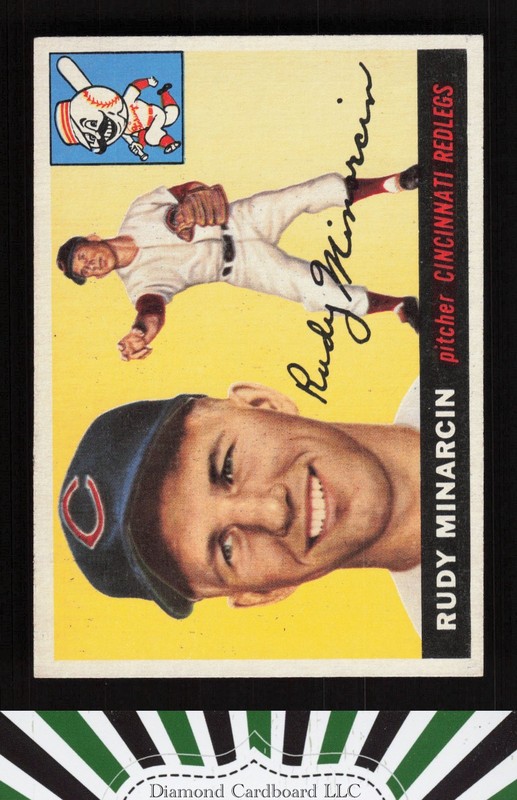 1955 Topps #174 Rudy Minarcin EXMT [CENTERED] c, front