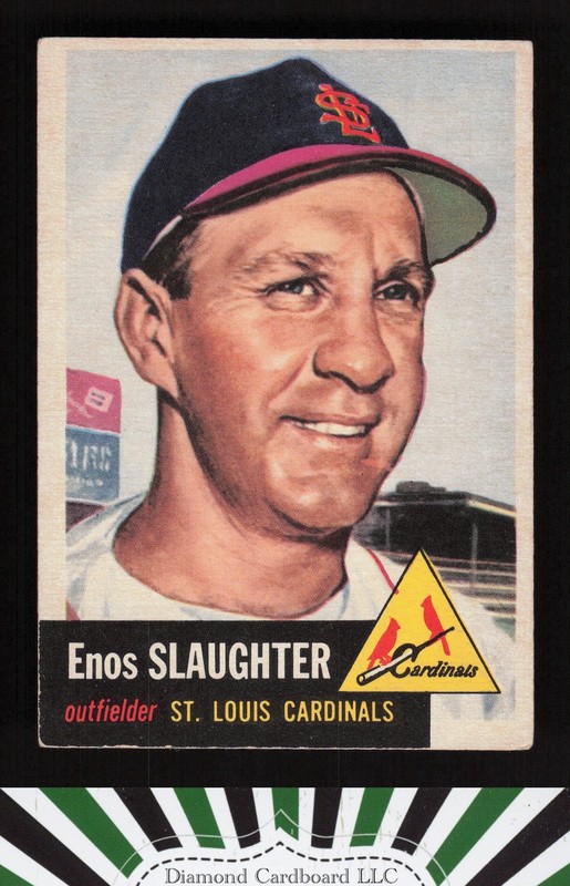 1953 Topps #41 Enos Slaughter VGEX g, front