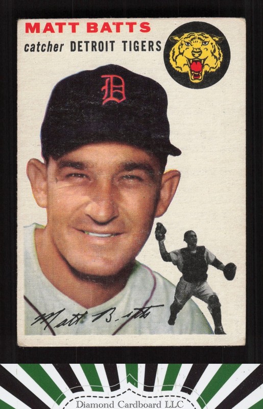 1954 Topps #88 Matt Batts VGEX f, front
