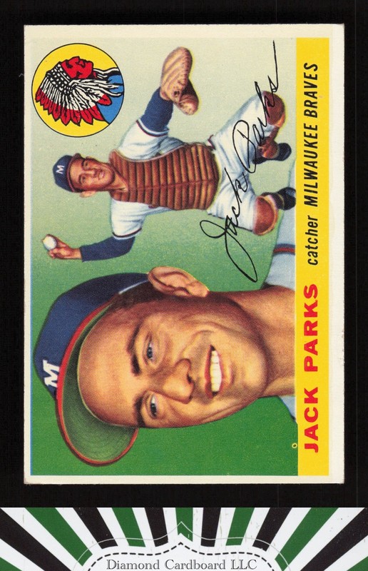1955 Topps #23 Jack Parks VG+ g, front