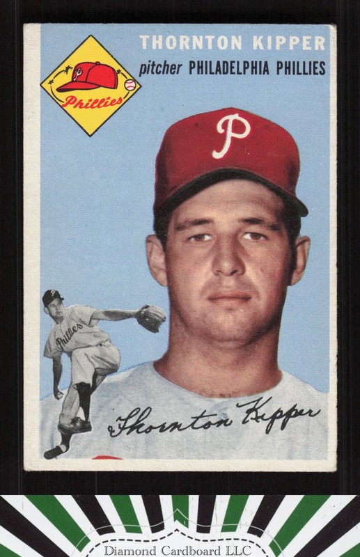 1954 Topps #108 Thornton Kipper VGEX n, front