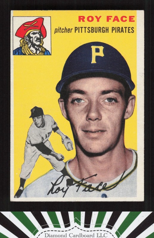 1954 Topps #87 Roy Face EX h, front