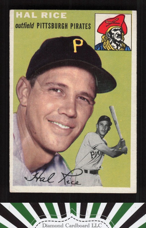 1954 Topps #95 Hal Rice VGEX g, front