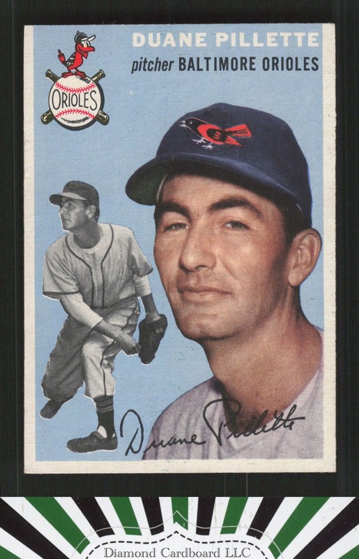 1954 Topps #107 Duane Pillette GD h, front