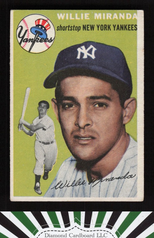 1954 Topps #56 Willy Miranda VGEX i, front