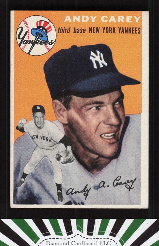 1954 Topps #105 Andy Carey EX i, front