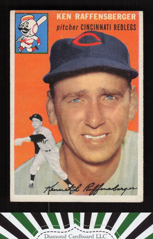 1954 Topps #46 Ken Raffensberger VGEX+ b, front
