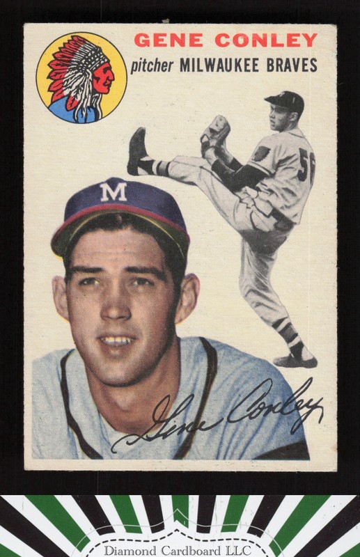 1954 Topps #59 Gene Conley VG+ l, front