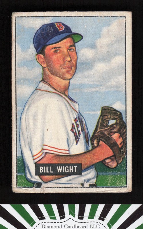 1951 Bowman #164 Bill Wight GD, front