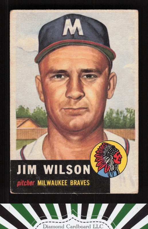 1953 Topps #208 Jim Wilson FR a, front