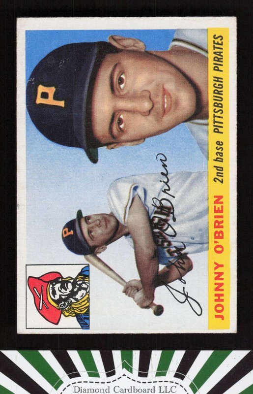 1955 Topps #135 Johnny O'Brien VG+ b, front