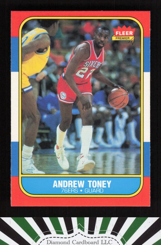1986-87 Fleer #114 Andrew Toney NMMT, front