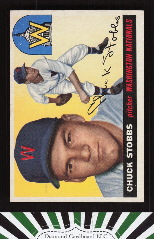 1955 Topps #41 Chuck Stobbs VG+ i, front