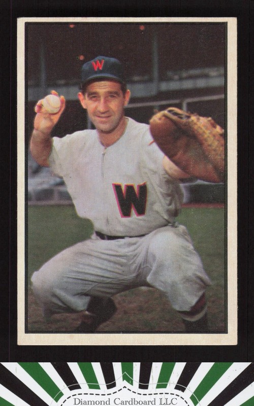 1953 Bowman Color #77 Mickey Grasso VGEX b, front