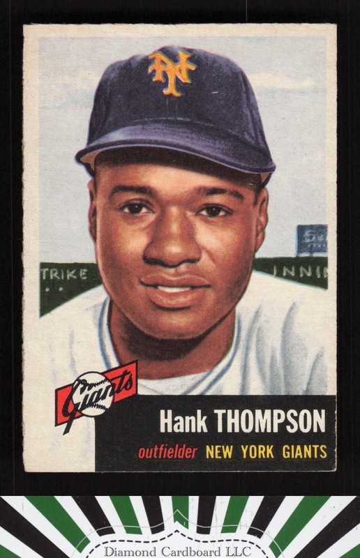 1953 Topps #20 Hank Thompson EX [GREAT EYE APPEAL] e, front