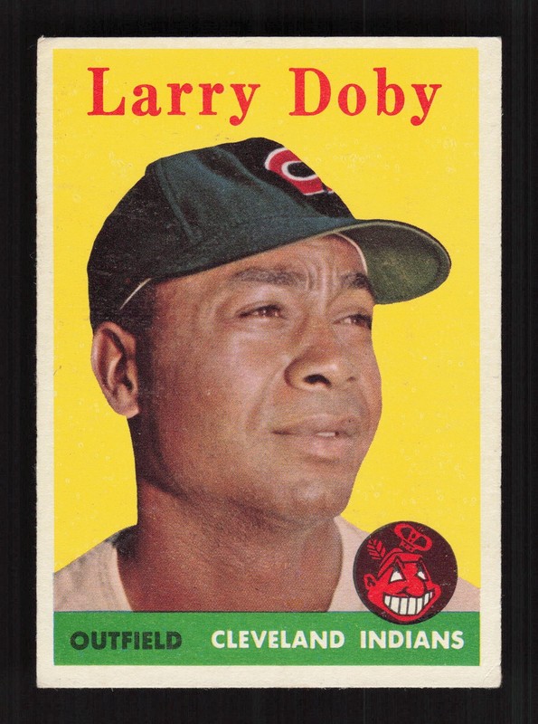 1958 Topps #424 Larry Doby VGEX+ f, front