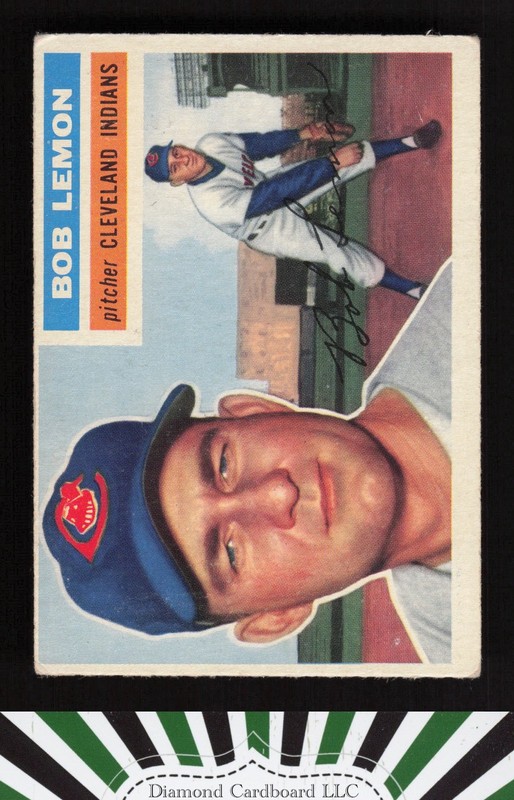 1956 Topps #255 Bob Lemon VGEX e, front