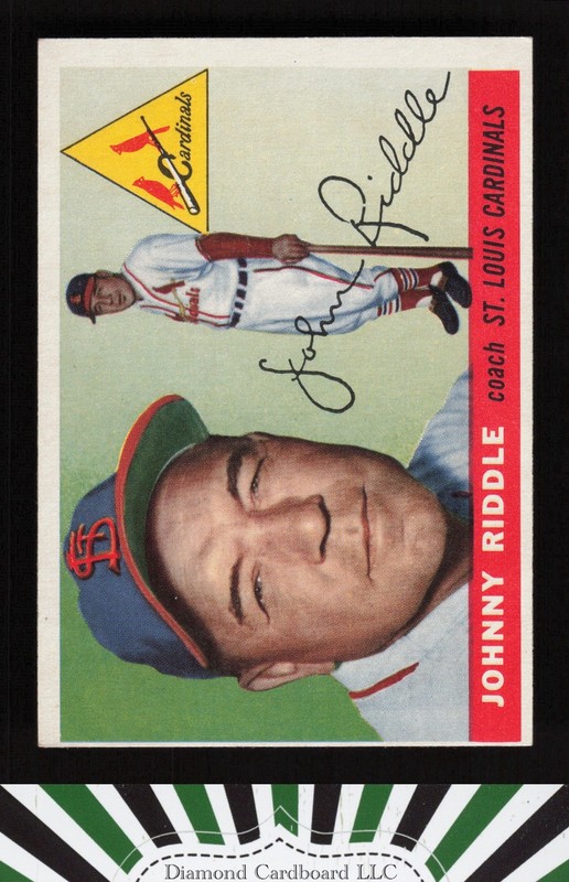 1955 Topps #98 Johnny Riddle VGEX h, front