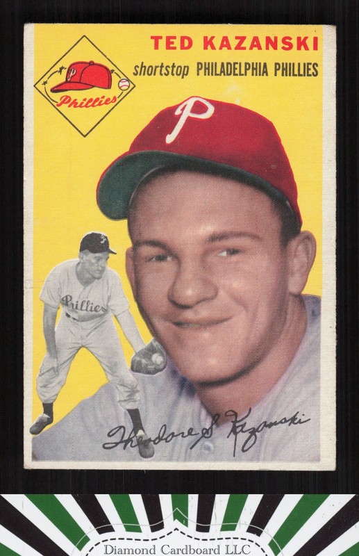 1954 Topps #78 Ted Kazanski VG c, front