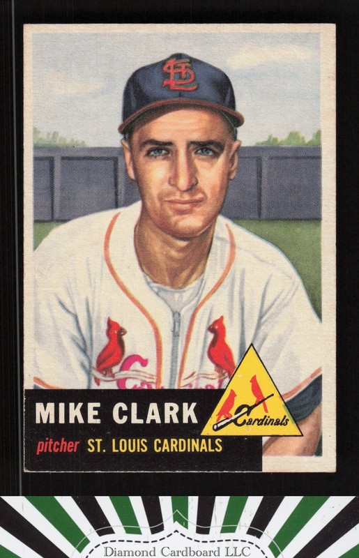 1953 Topps #193 Mike Clark EX f, front