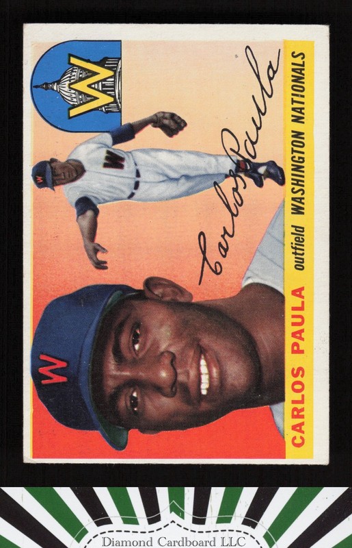 1955 Topps #97 Carlos Paula VGEX h, front