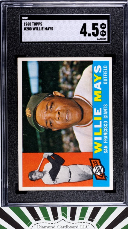 1960 Topps #200 Willie Mays SGC 4.5 [NICELY CENTERED], front