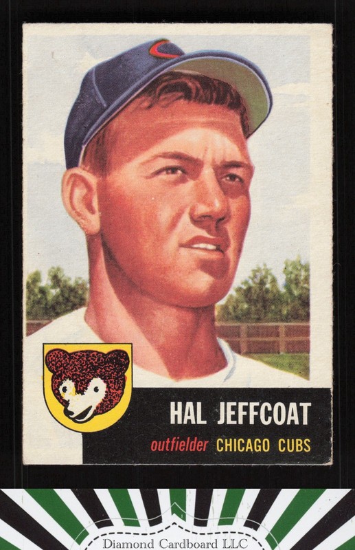 1953 Topps #29 Hal Jeffcoat VGEX e, front