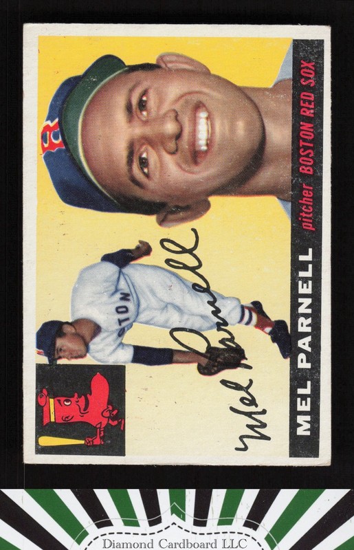 1955 Topps #140 Mel Parnell VGEX d, front