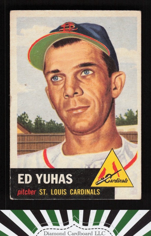 1953 Topps #70 Ed Yuhas VG f, front