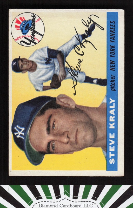 1955 Topps #139 Steve Kraly GD b, front