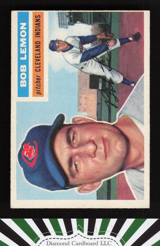 1956 Topps #255 Bob Lemon VGEX+ i, front