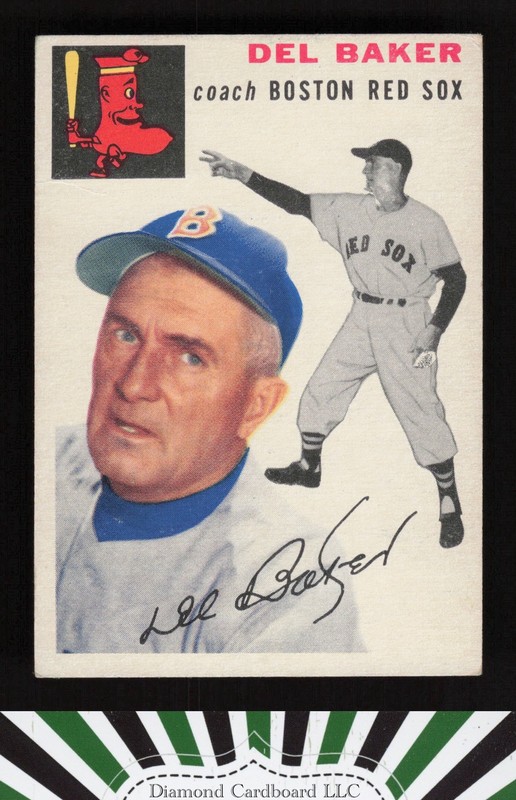 1954 Topps #133 Del Baker VGEX+ i, front